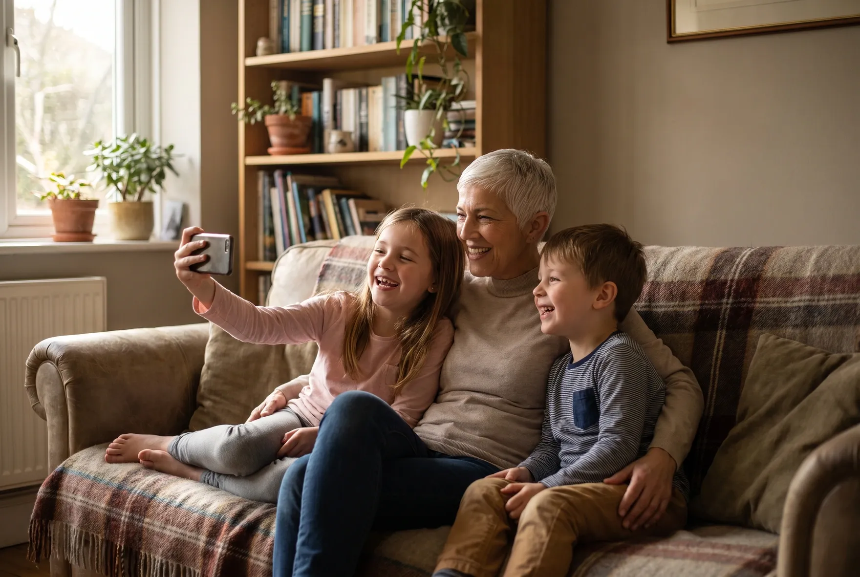 The grandchildren will hear their voice